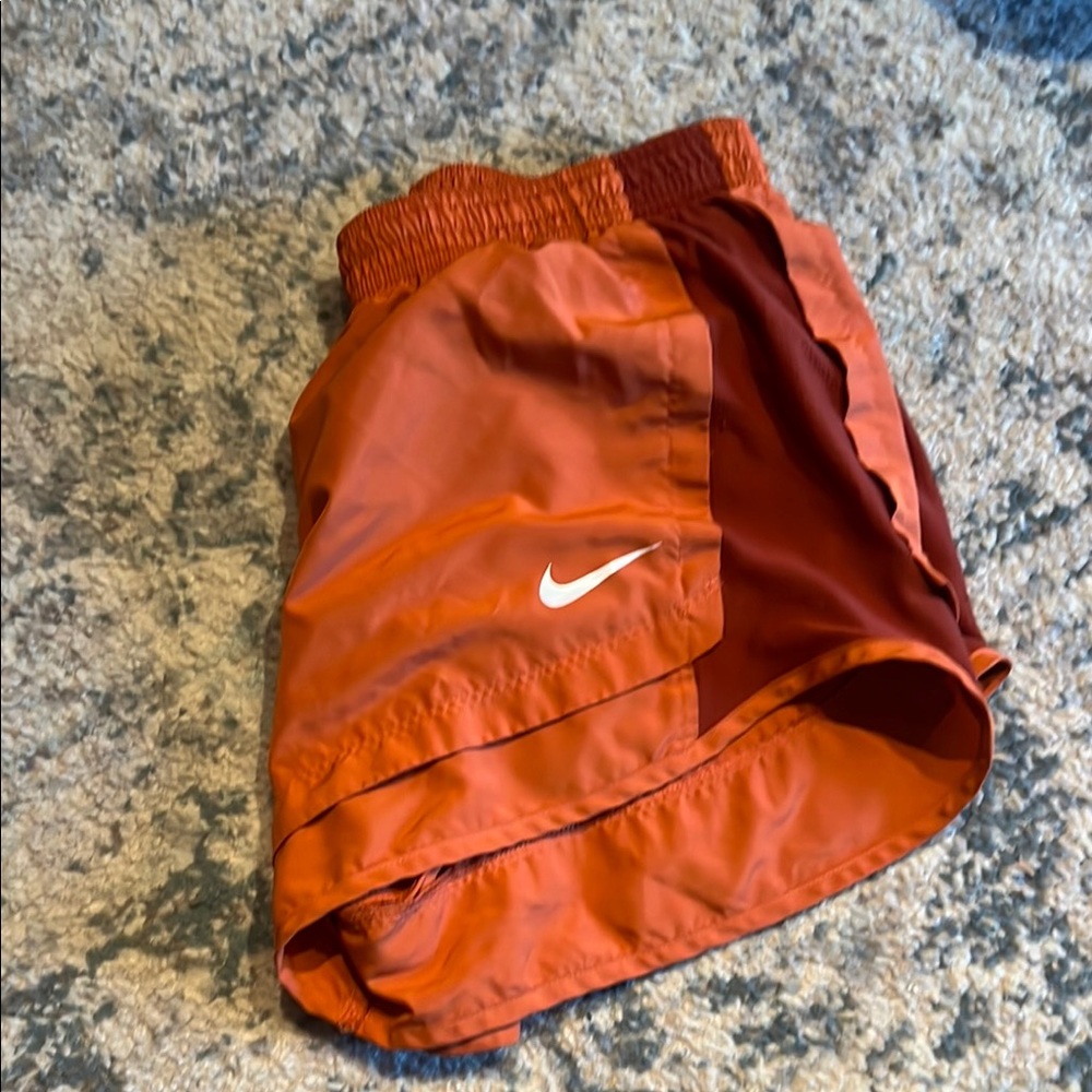 Nike Orange Athletic Shorts